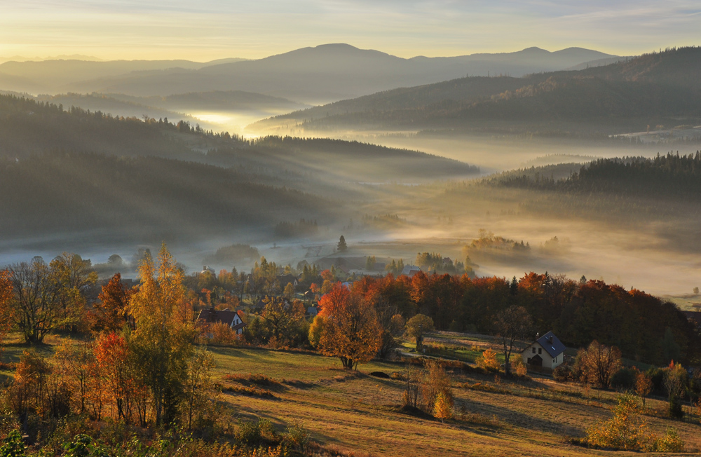 jesień w Beskidach