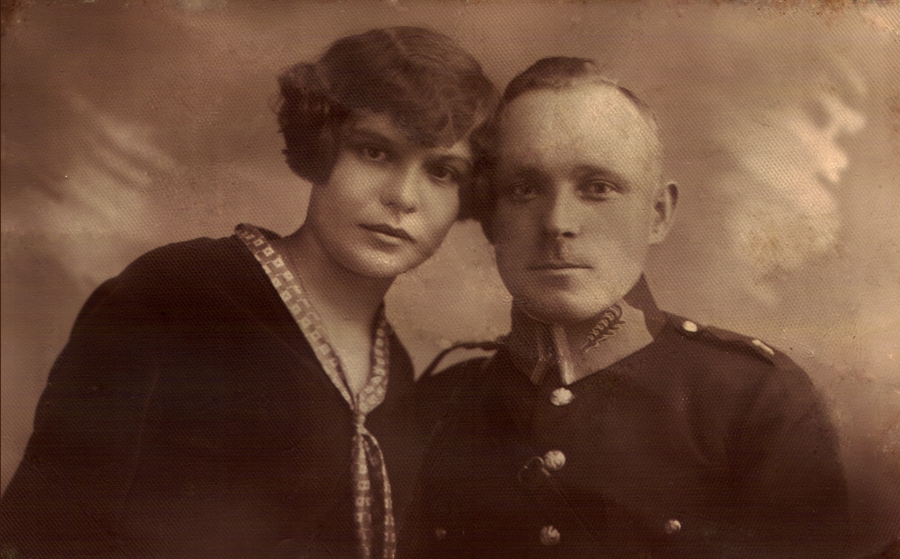 Portret Heleny i Józefa-babci i dziadka ,około roku 1928