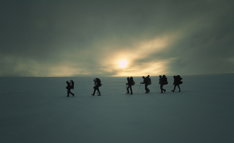 Wędrówka lodowcem Tunabreen - Spitsbergen 2012