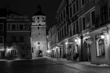 Lublin nocą B&W