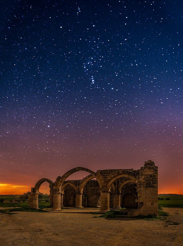 Temple by night