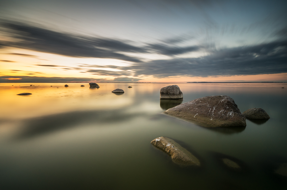 Light,water and stones