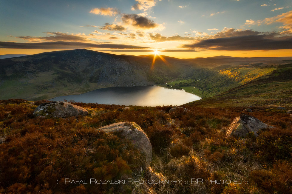 Zachód nad Lough Tay