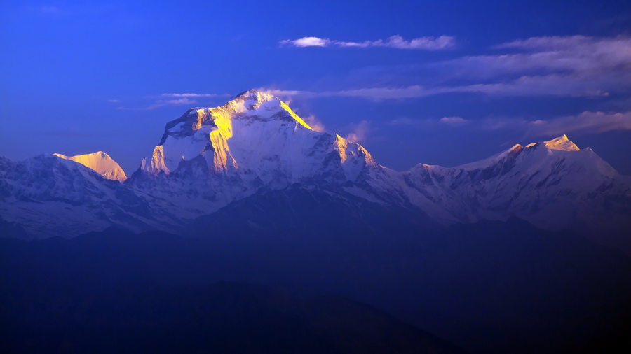 Dhaulagiri o świcie