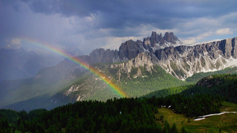 Dolomity po deszczu