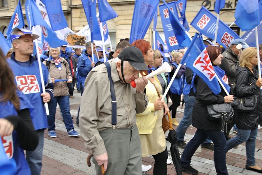 ...Warszawa, manifestacja związkowców, 14.09.2013... //