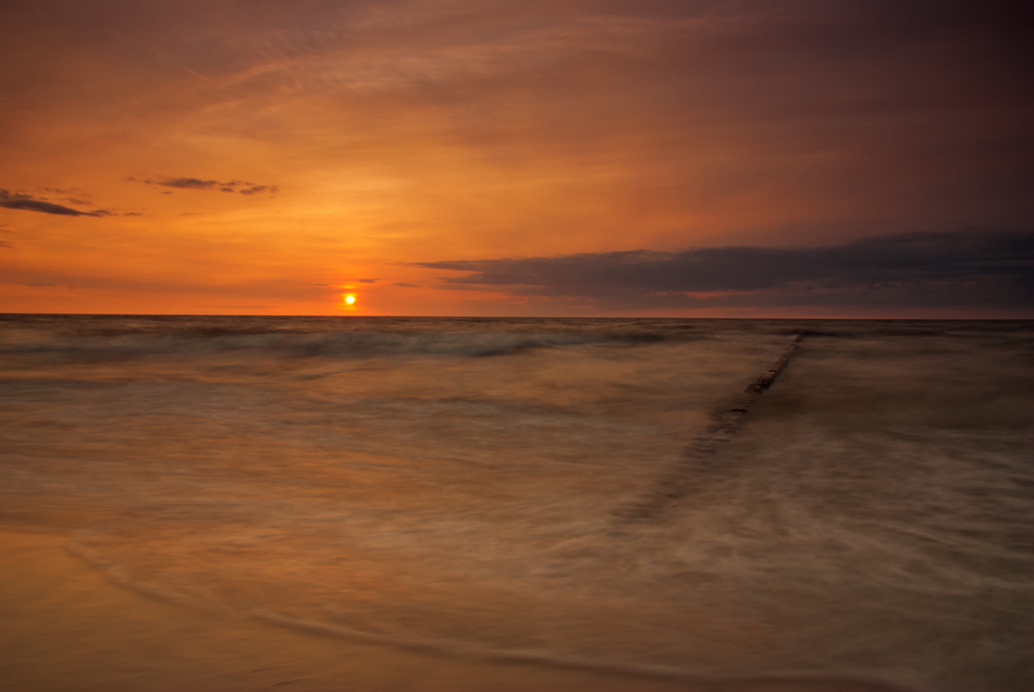 Sunset in the Beach