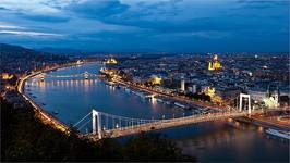 Budapest by night - panorama