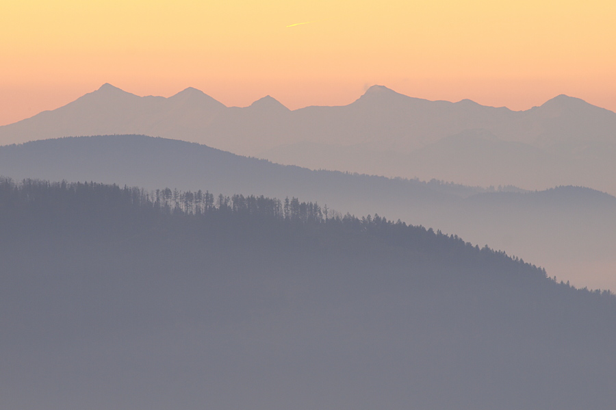 Tatry Zachodnie o poranku