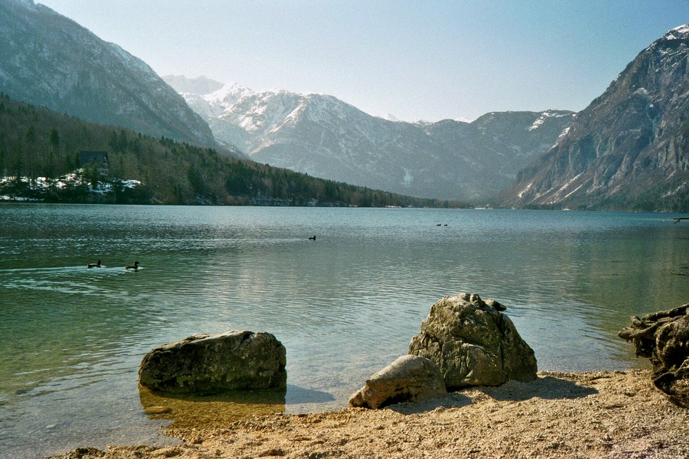 bohinj lake, slovenia