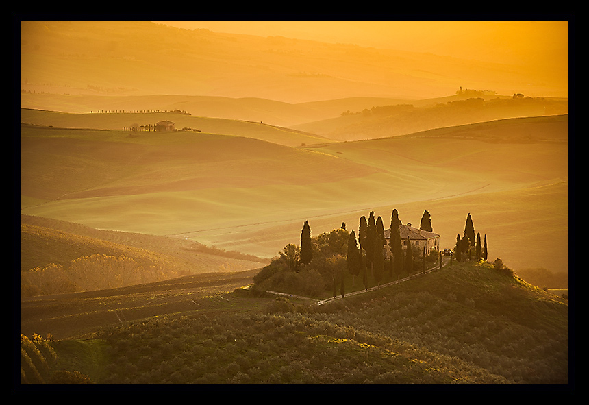 Italy, Tuscany, San Quirico d\\\'Orcia, Belvedere