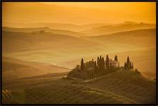 Italy, Tuscany, San Quirico d\\\'Orcia, Belvedere