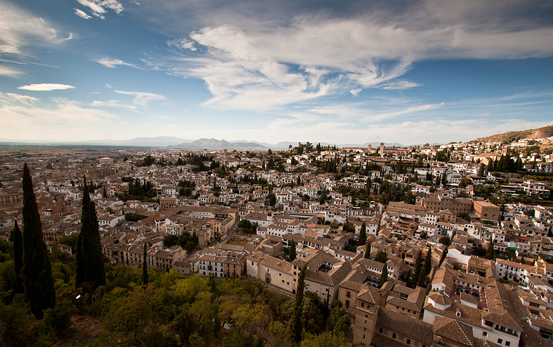 Granada od strony Alhambry