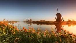 Wiatraki w Kinderdijk