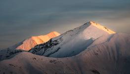 Tatry zachodnie w ostatnich promieniach.