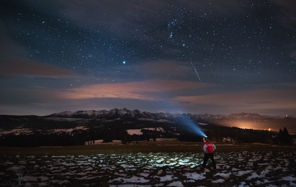 Gwieździsta  noc nad Tatrami