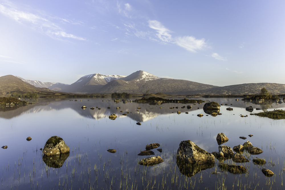 Poranek nad Lochan na h-Achlaise