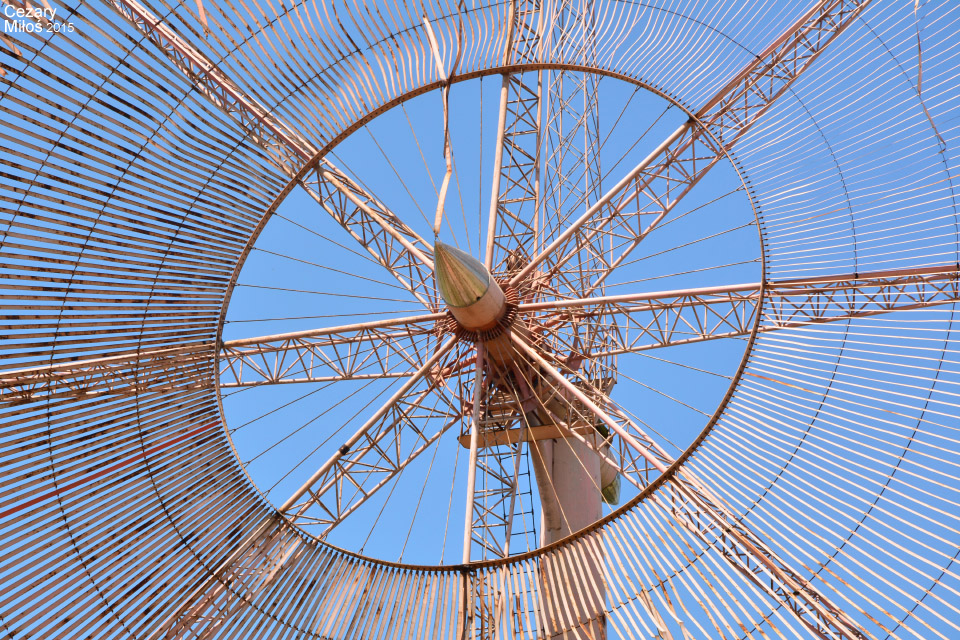 Wiatrak w Rębielicach Królewskich - Konstrukcja wirnika. / Windmill in Rebielice Krolewskie - Rotor structure.