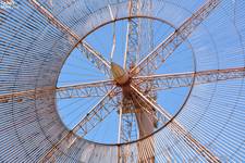 Wiatrak w Rębielicach Królewskich - Konstrukcja wirnika. / Windmill in Rebielice Krolewskie - Rotor structure.