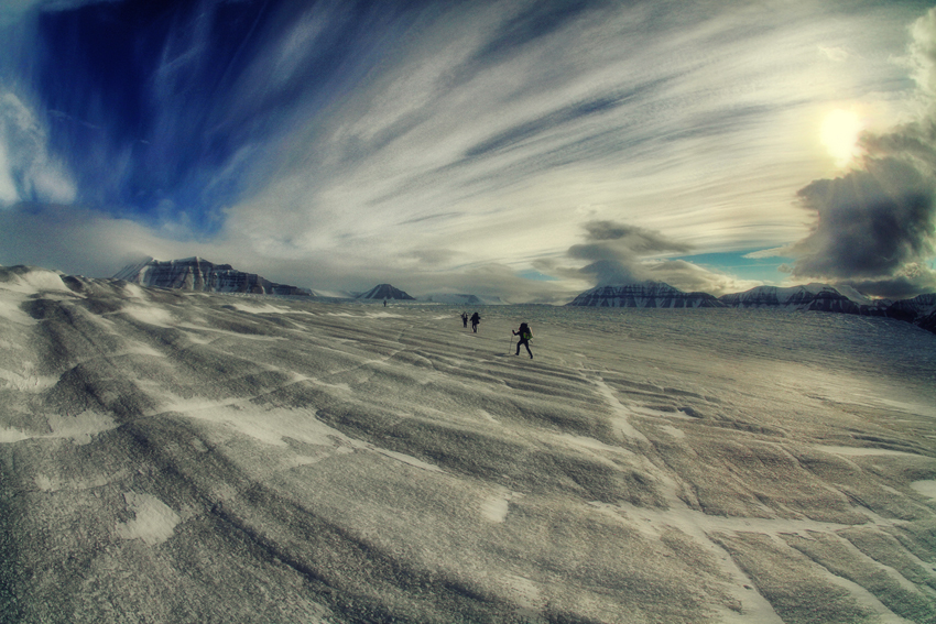 Wędrując lodowcem Nordskiolbreen