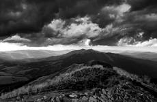 pochmurne Bieszczady