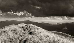 pochmurne Bieszczady