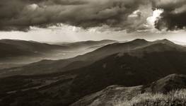 pochmurne Bieszczady