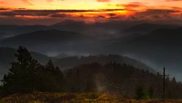 Beskid Żywiecki - widok z Wielkiej Raczy