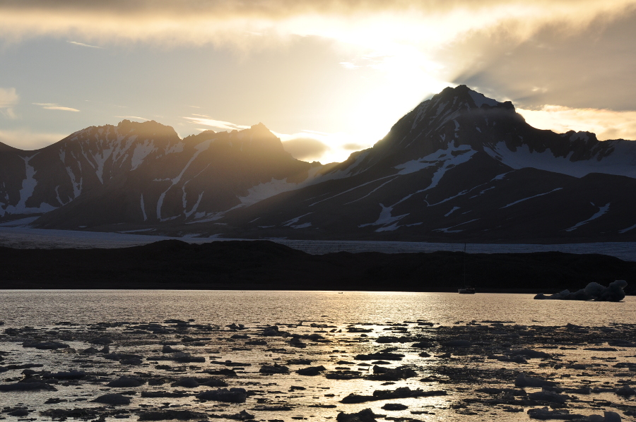 Hornsund at night