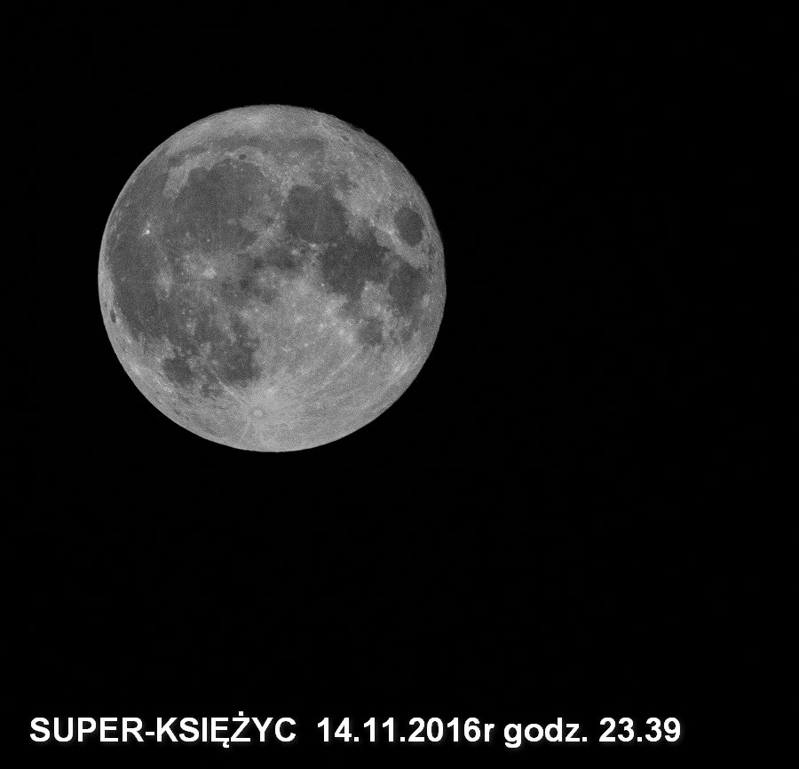 super-księzyc pełnia 14.11.2016r