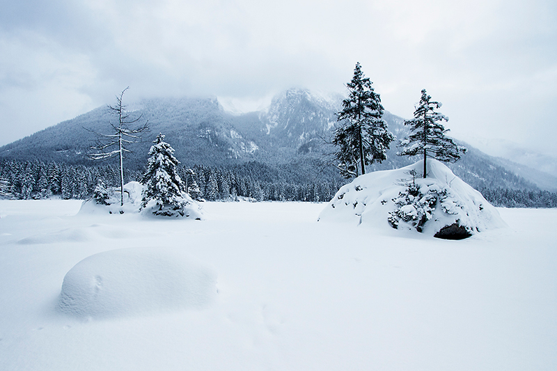 Zima na Hintersee