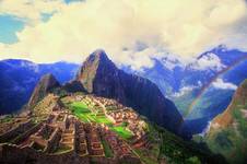 Tęcza w Machu-Picchu