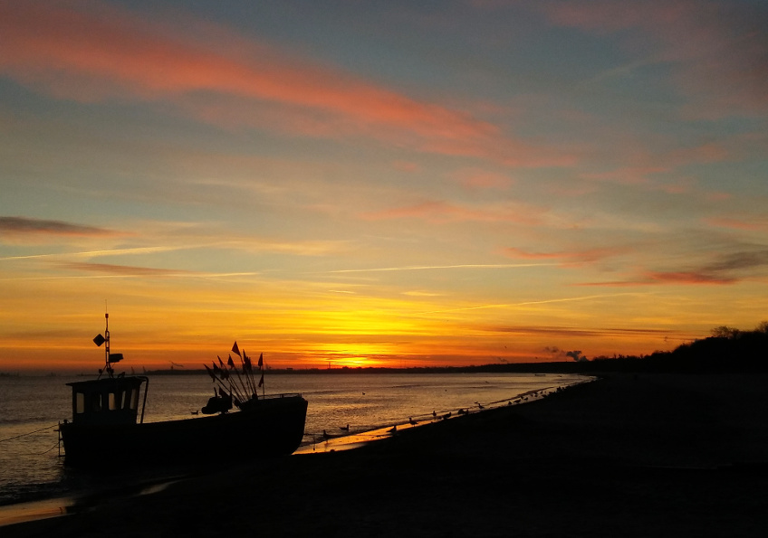 poranek na sopockiej plaży