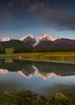 Tatry Bielskie znad lustra..