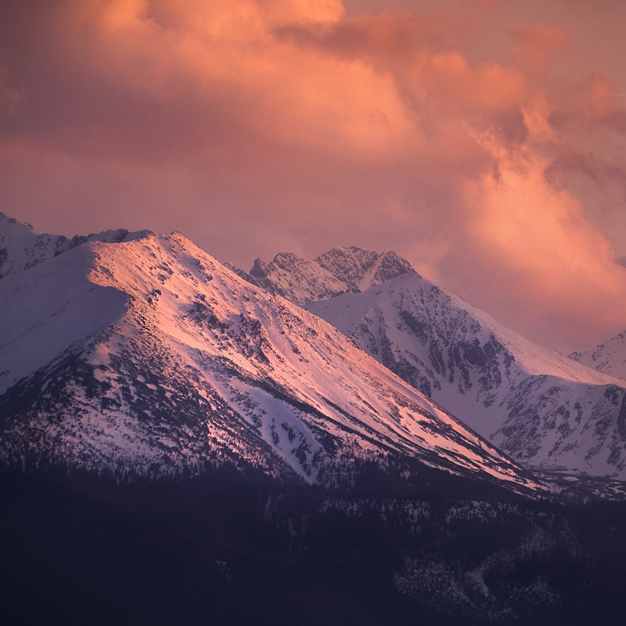 Tatry o zachodzie