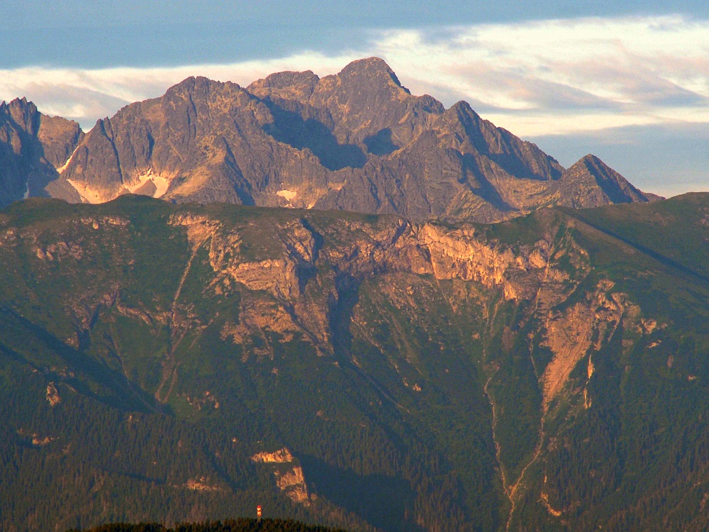 Widok na Tatry z Pienin.