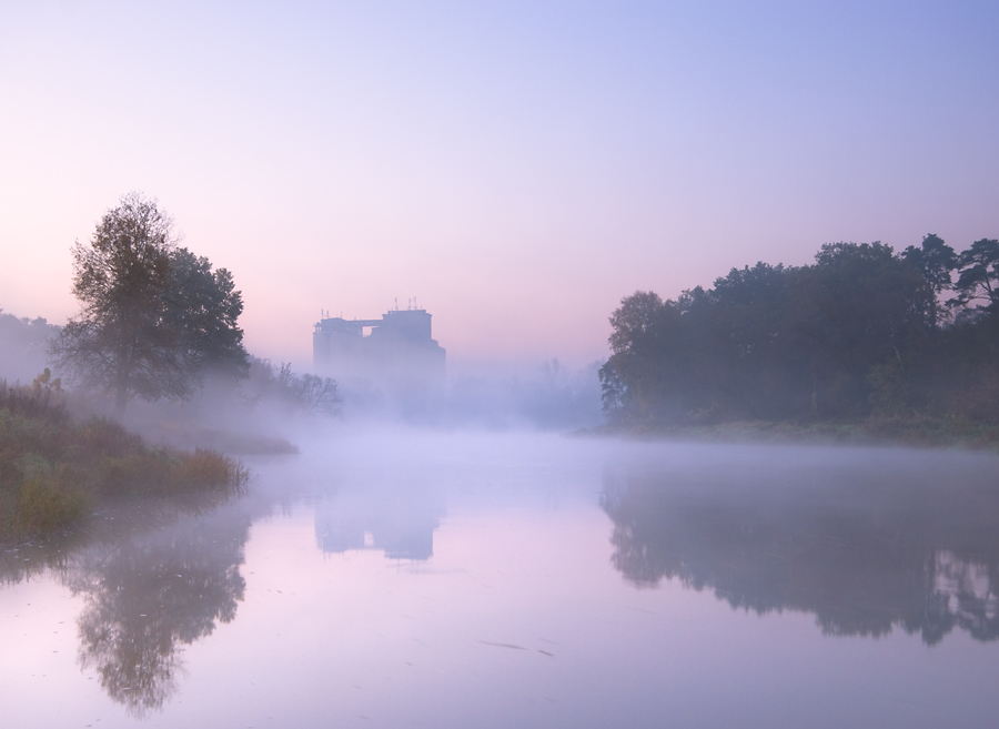 chłodny ranek nad Wartą...