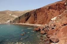 Podróże - Grecja - Wyspa Santorini -  Red Beach