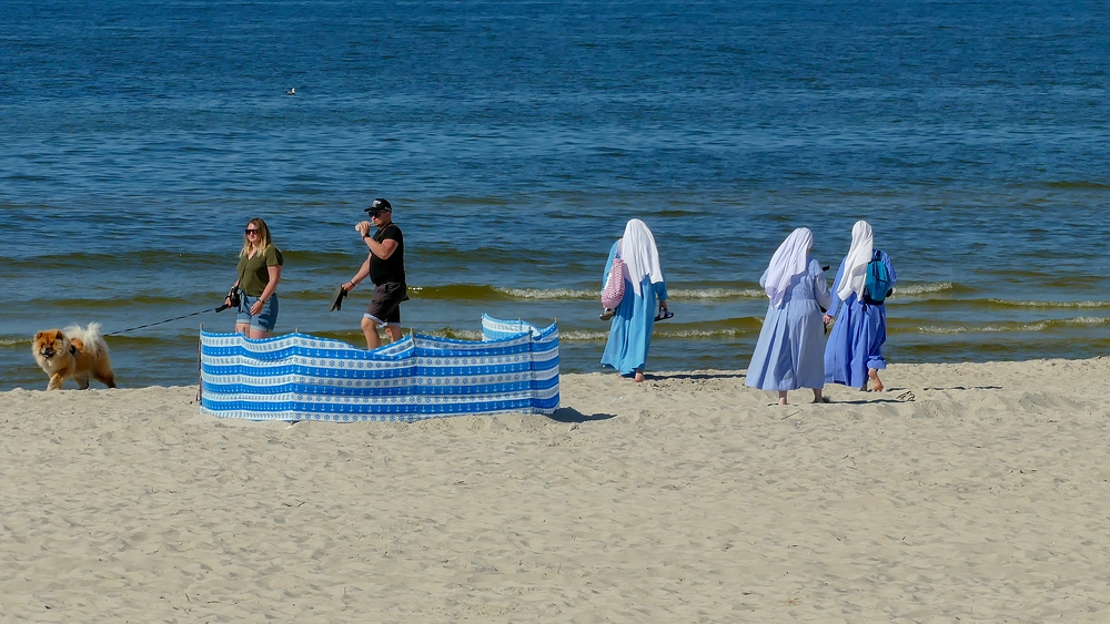 Na plaży w Łebie