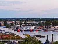 reduta i port rybacki.Kołobrzeg