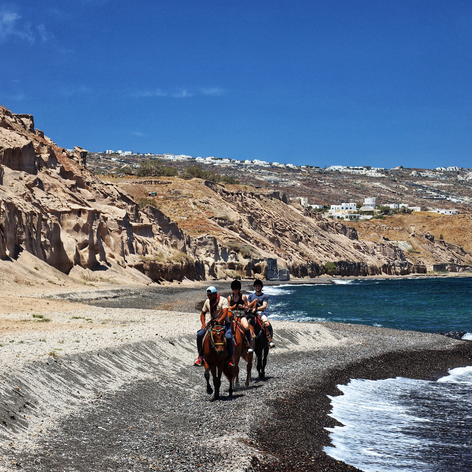 Spacerek konny.Santoroni