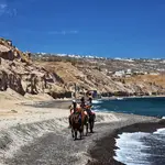 Spacerek konny.Santoroni