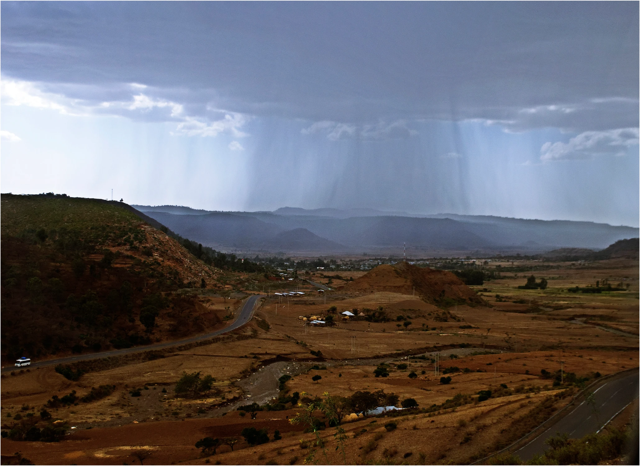 widok  z drogi. Etiopia