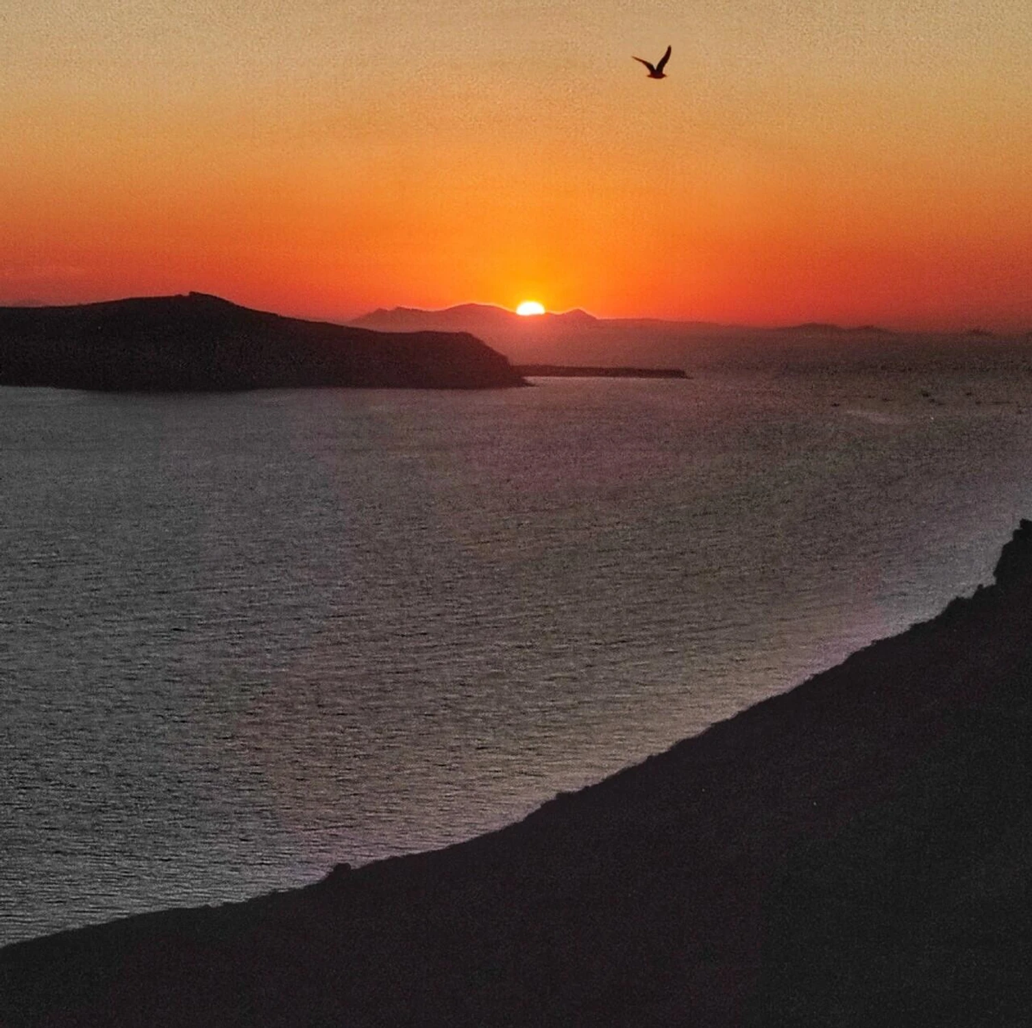 Na Santorini.