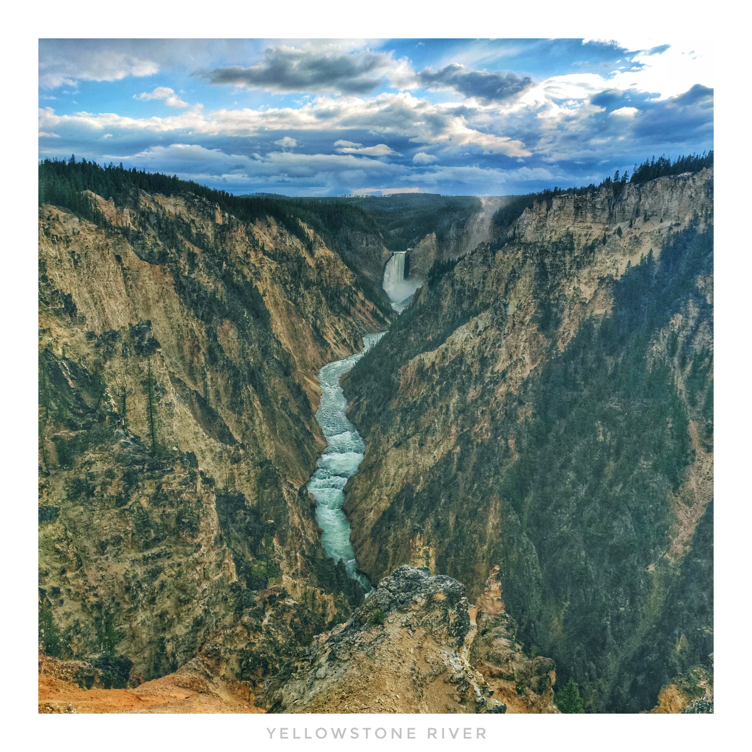 Kanion rzeki Yellowstone 