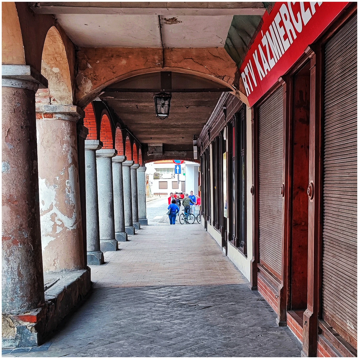 Orneta po południu  .Rynek.Podróże bliskie