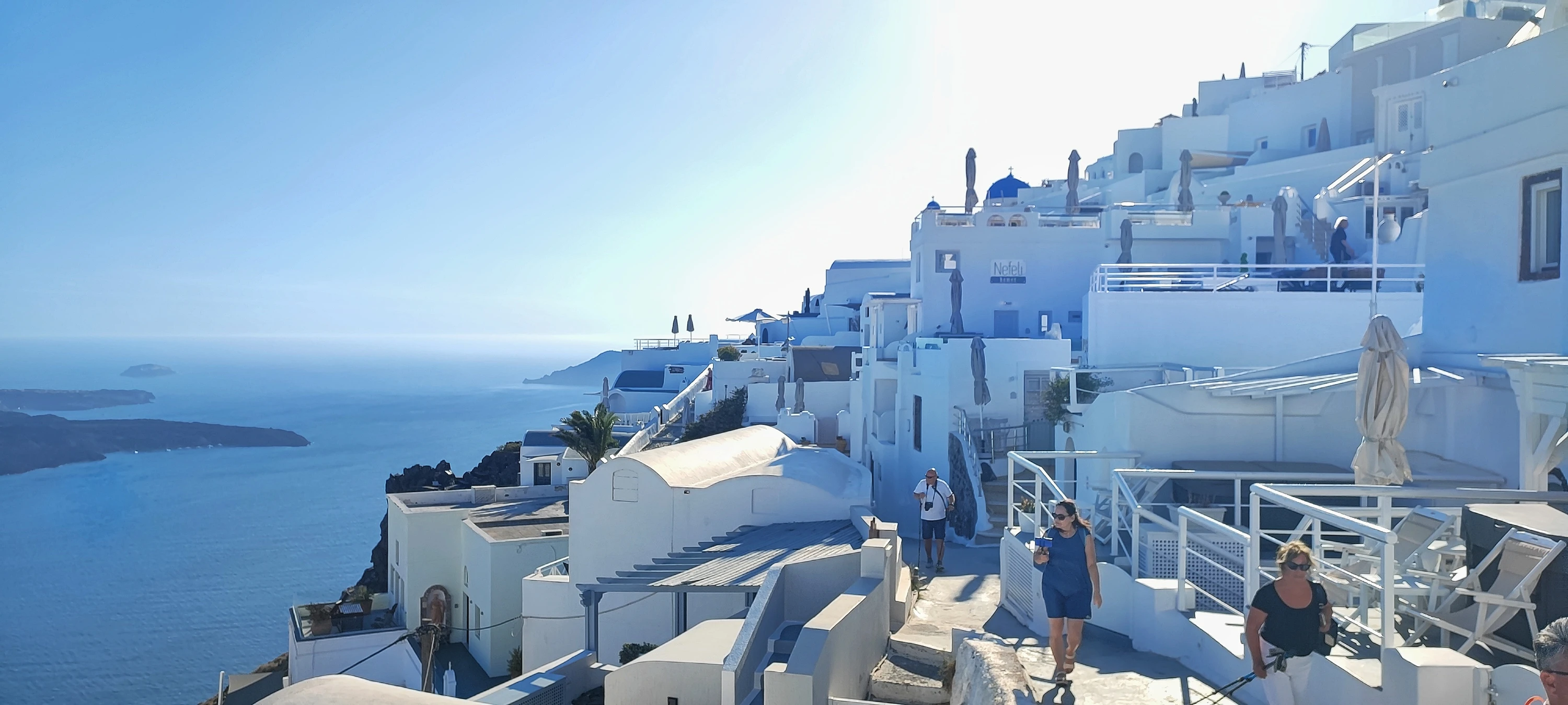 Santorini w błękitach