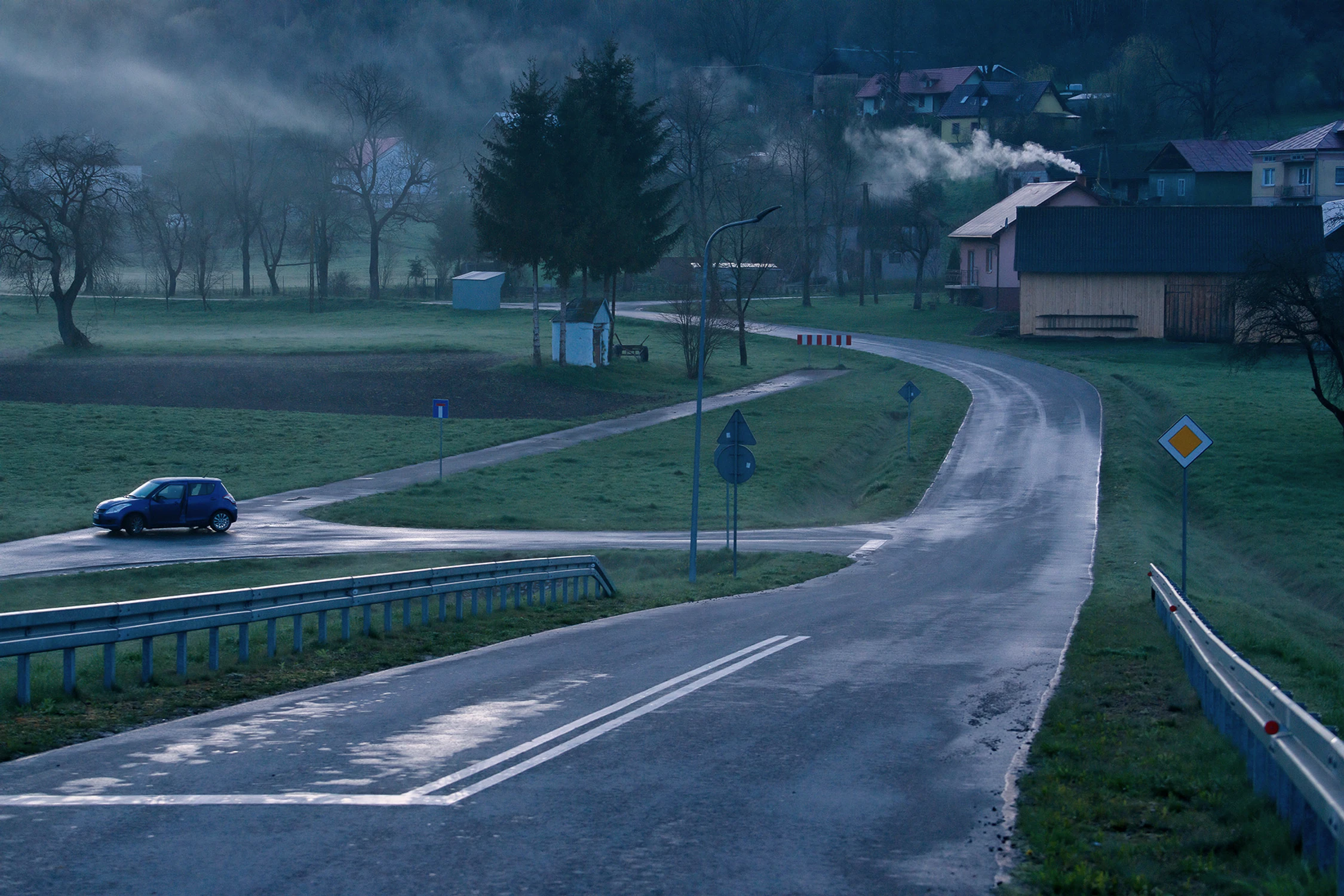 Chłodny wiosenny wieczór