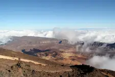  Podróże - Hiszpania - Teneryfa - Wulkan Teide - widok z niego