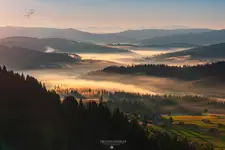 Wschód słońca w Koniakowie